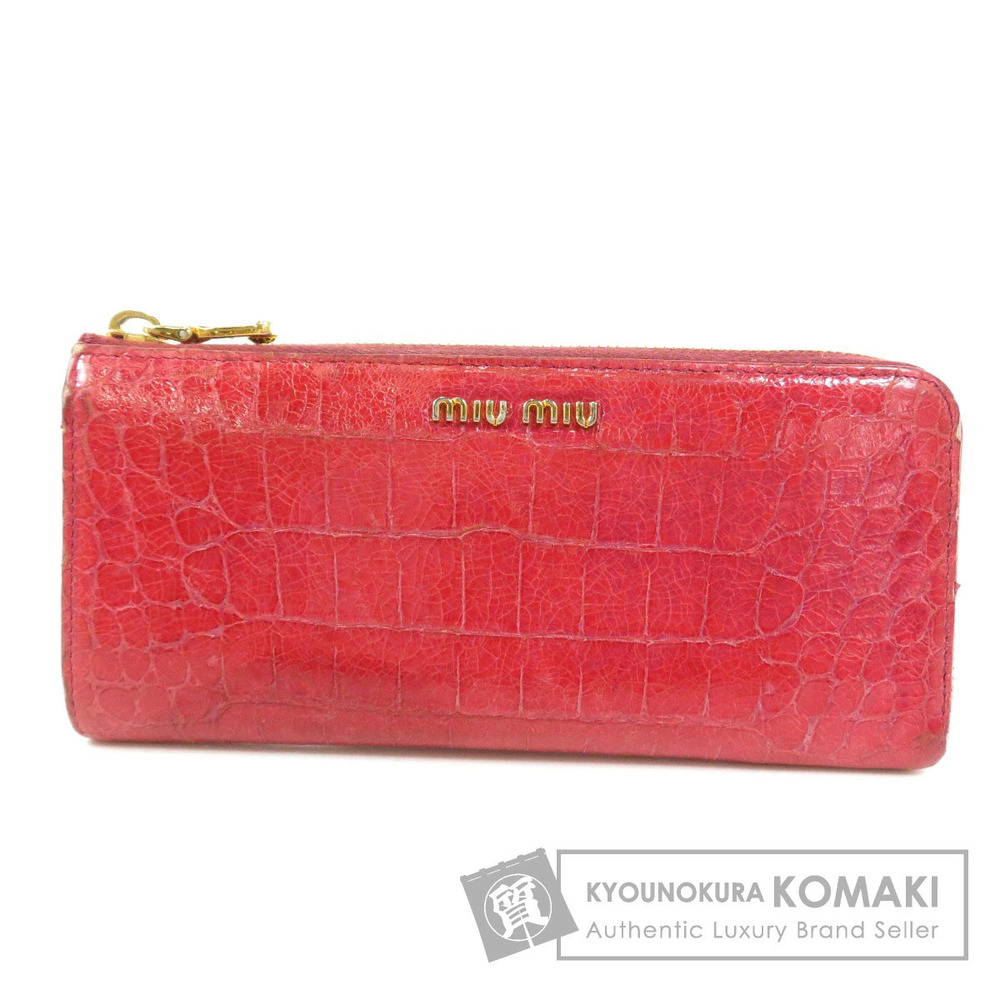 Miu MIu motif long Wallet leather